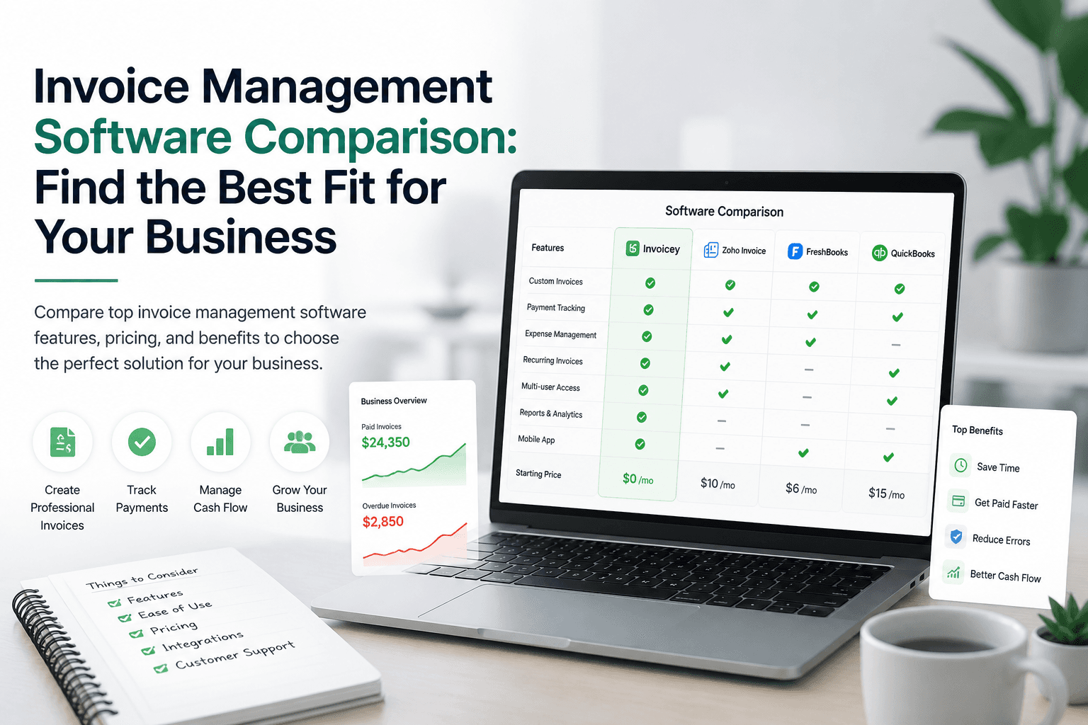 Invoice Management Software Comparison: Find the Best Fit for Your Business
